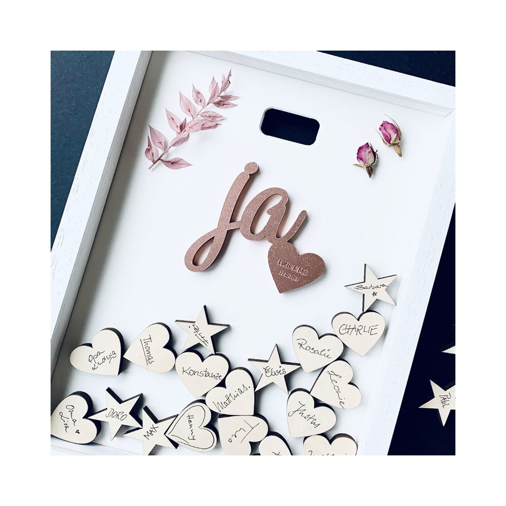 Alternative Guestbook and matching lettering