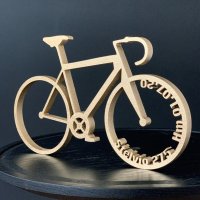 Rennrad mit Text bis 21 Zeichen