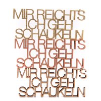 Mir reicht´s ich geh schaukeln