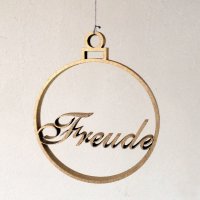 Weihnachtskugel Freude