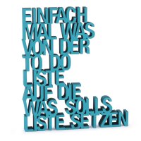 Einfach mal was von der to do Liste auf die was solls Liste