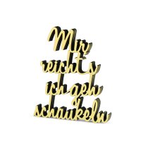 Mir reicht&acute;s ich geh schaukeln