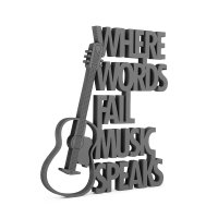 Where words fail Music speaks