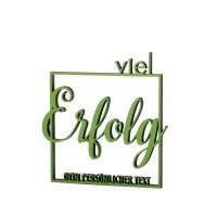 Viel Erfolg with text