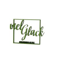 Viel Glück with text