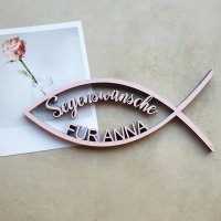 Segenswünsche mit Fisch & Text