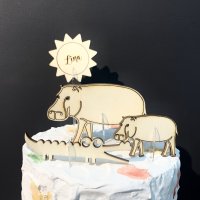 Caketopper Kinder Wilde Tiere