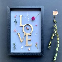 DIY-Set Love im Rahmen