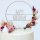 DIY-Set Tortendeko Happy Birthday im Kreis mit Trockenblumen