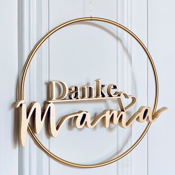 DIY-Set "Danke Mama" im Metallring