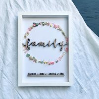 DIY Set "family" mit individuellen Namen,...