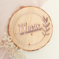 Kranz mit Zweig und Name zur Kommunion