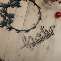 DIY-Set "frohe Weihnachten" mit Kranz