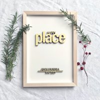 DIY-Set "happy place" mit individuellem Ort und...