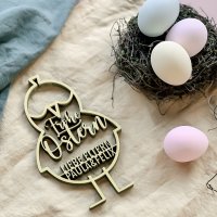 Küken Frohe Ostern mit individualisierbaren Namen