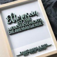 DIY-Set "Elternsein ist eine Liebesgeschichte, die...