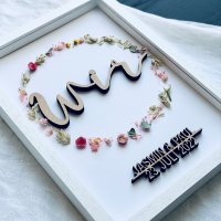 DIY-Set "Wir" mit individuellen Namen im Rahmen