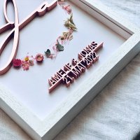 DIY-Set "ja" mit individuellen Namen und Datum...