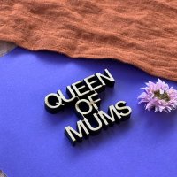 DIY-Set "Queen of Mums" mit Rahmen und Hintergrund