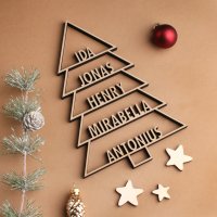 Weihnachtsbaum mit individuellen Namen