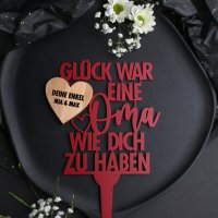 Glück war eine Oma wie dich zu haben - Grabstecker