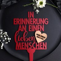 In Erinnerung an einen lieben Menschen - Grabstecker