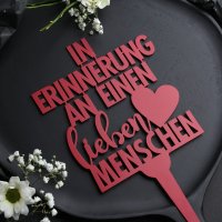In Erinnerung an einen lieben Menschen - Grabstecker