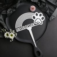 Unvergessen mit Tatze - Grabstecker