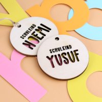 Schultütenanhäger mit individualisierten Namen