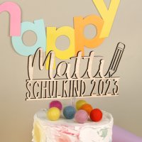 Tortendeko Schulkind 2023 mit Namen