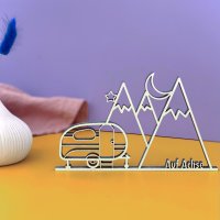 Wohnwagen und Berge Auf Achse