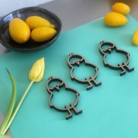 Set aus 3 Osteranhänger Küken