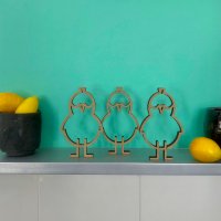 Set aus 3 Osteranhänger Küken