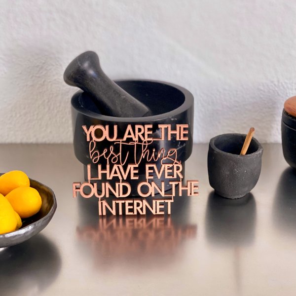 You are the best thing I have even found on the internet