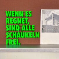 Wenn es regnet sind alle Schaukeln frei