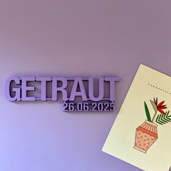 Getraut mit Datum