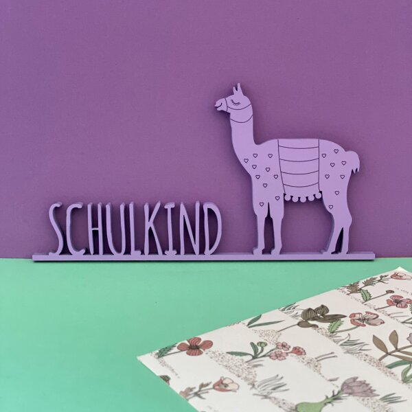 Schulkind mit Motiv, Dino, Krokodil, Lama