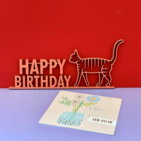 Happy birthday mit Motiv, Dino, Dackel, Eule....