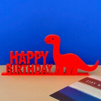 Happy birthday mit Motiv, Dino, Dackel, Eule....
