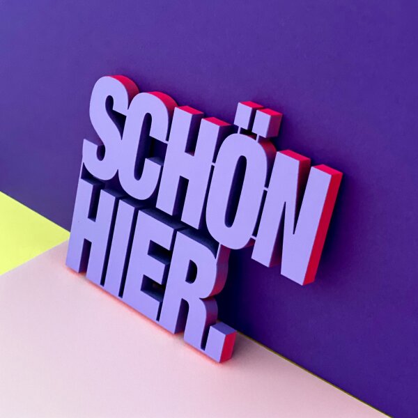 Schön hier mit Neonkante