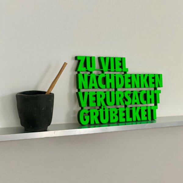 Zu viel Nachdenken verursacht Grübelkeit