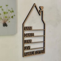Haus mit individuellen Namen in Natur