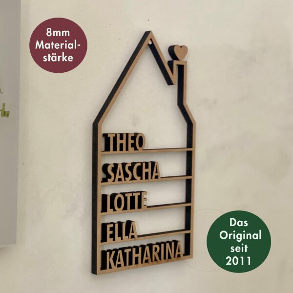 Haus mit individuellen Namen in Natur