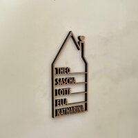 Haus mit individuellen Namen in Natur
