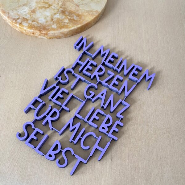 In meinem Herzen ist ganz viel Liebe für mich selbst