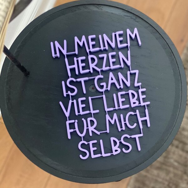 In meinem Herzen ist ganz viel Liebe für mich selbst