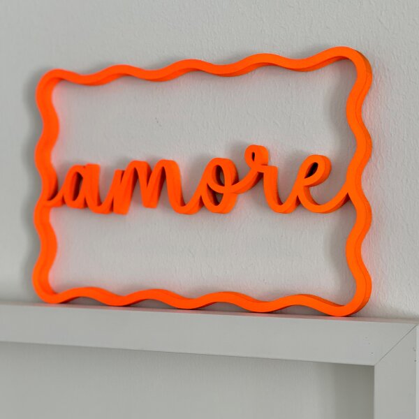 amore im gewellten Rahmen