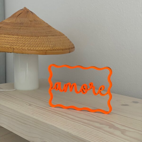 amore im gewellten Rahmen