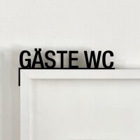 Türrahmen Deko Gäste WC