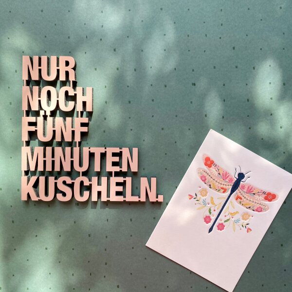 Nur noch fünf Minuten kuscheln